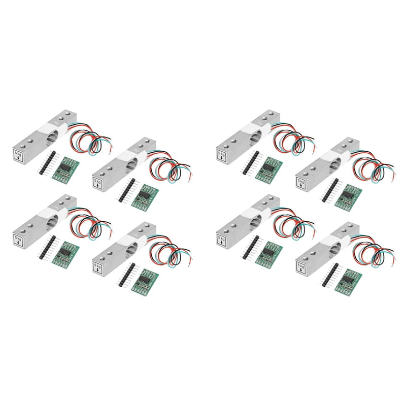 Digital Load Cell Weight Sensor,8Sets 5KG Load Cell HX711 AD Weighit ...