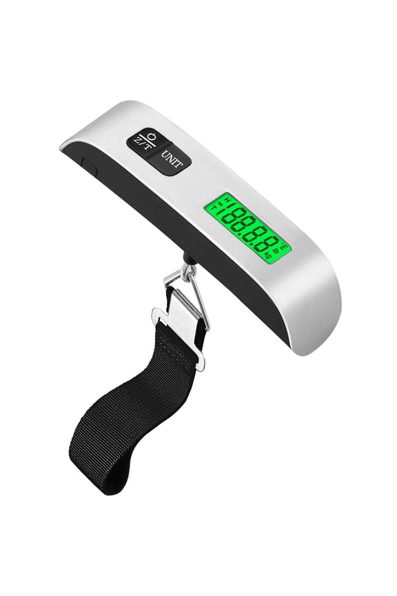 Digital Luggage Scale,110lbs Hanging Baggage Scale with Backlit LCD Display,Portable Suitcase Weighing Scale,Travel Luggage Weight Scale with Hook,Strong Straps for Travelers