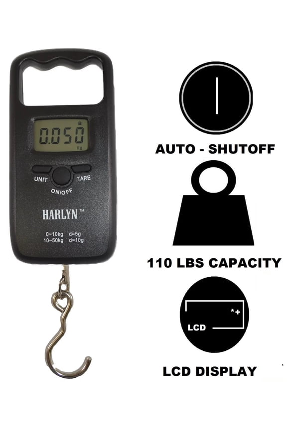 Digital Luggage Scale - Baggage Weight - Light, portable and best for travel - 50 kg / 110 lbs capacity - Auto Shutoff - LCD Display