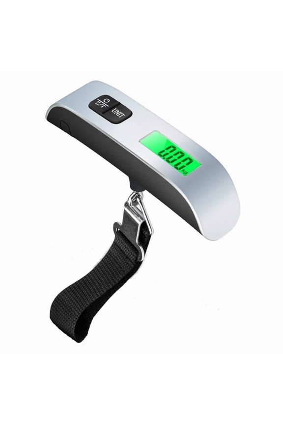Portable Digital Luggage Scale,110lb Suitcase Weight Scale with Backlit LCD Display for Luggage, Backpacks, Packages (Battery Included)