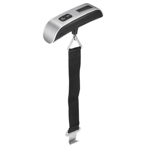 Digital Luggage Scale for Travel Suitcases, Portable Handheld Baggage Hanging Scale, Precision Electronic Weight Sensor Backlit LCD Display 110 lbs / 50 kg Capacity with Durable Steel Hook
