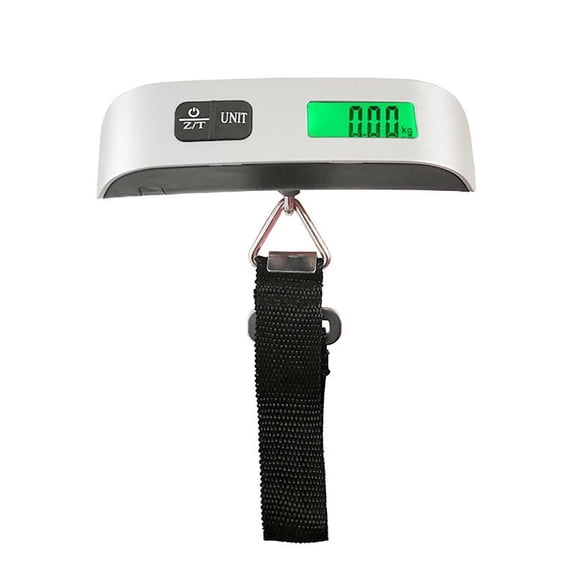 Digital Luggage Scale With LCD Green Backlight 50kg Capacity Portable Hanging Weighing Device