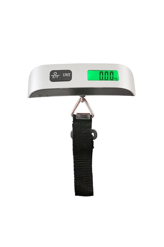 Digital Luggage Scale With LCD Green Backlight 50kg Capacity Portable Hanging Weighing Device