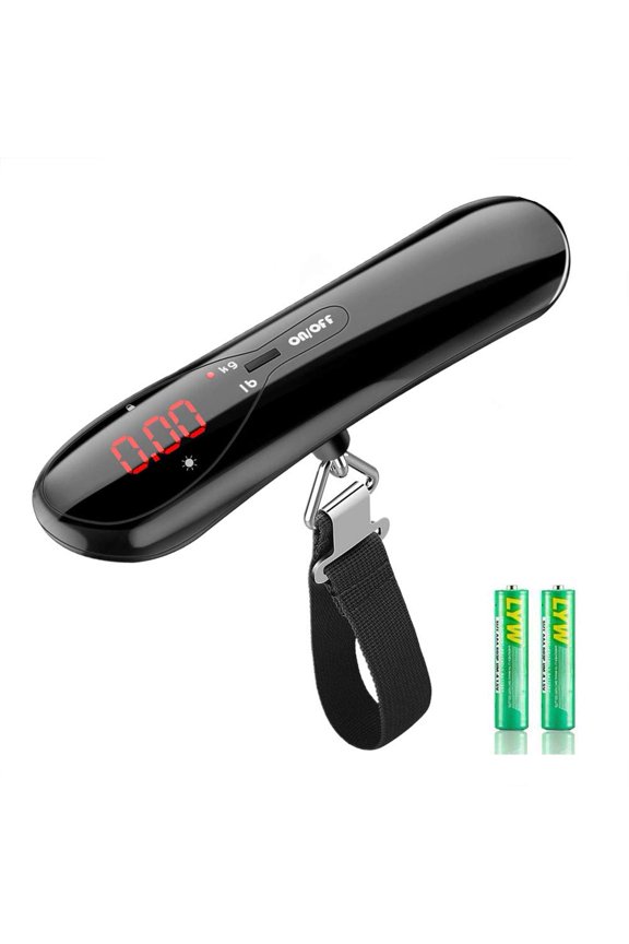 Digital Luggage Scale for Travel Essentials, Portable Handheld Hanging Weight Scales Suitcase Postal Baggage, 50kg/110lb, Battery Included