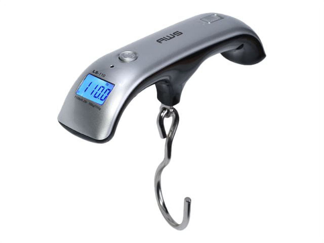 Silver Digital Pocket Luggage Scale with LCD Display
