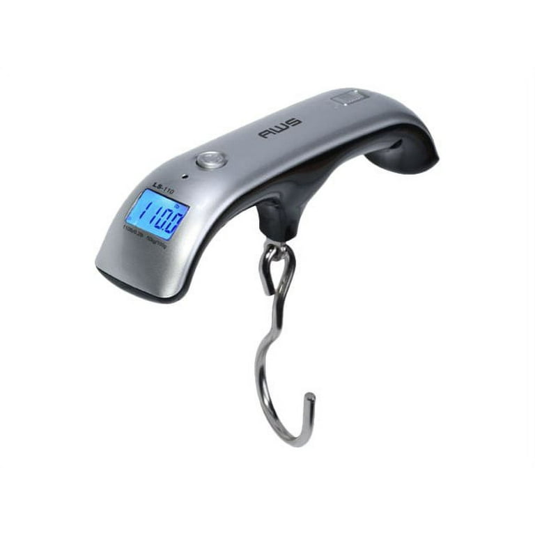 AWS LS 110 Luggage scales capacity 50 kg 110 lbs graduation 100 g 0.2 lbs silver