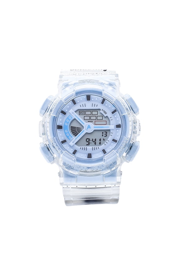 Digital Luminous Waterproof Watch With Alarm, Week Display And Stopwatch, Alloy Back PVC Strap For Ages 8 And Up