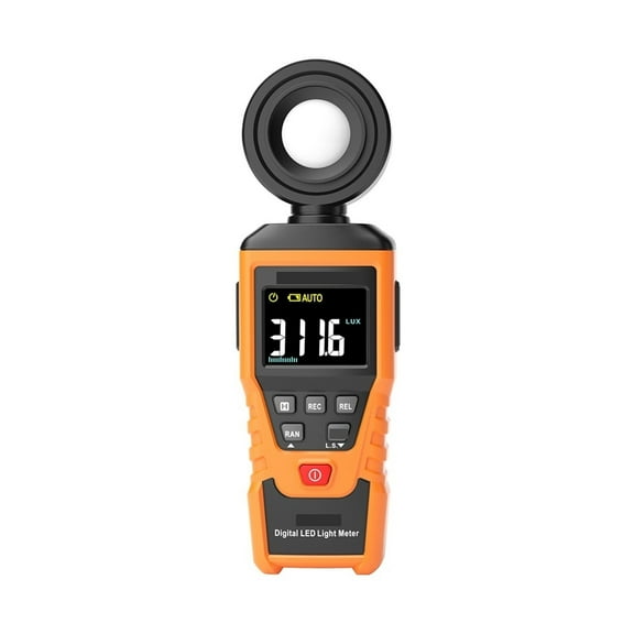 Digital Lux Light Meter, Lumenmeter Lux/FC Meters Luminometer Professional Illuminometer MAX / MIN / Data Hold / LCD. ,Accurate