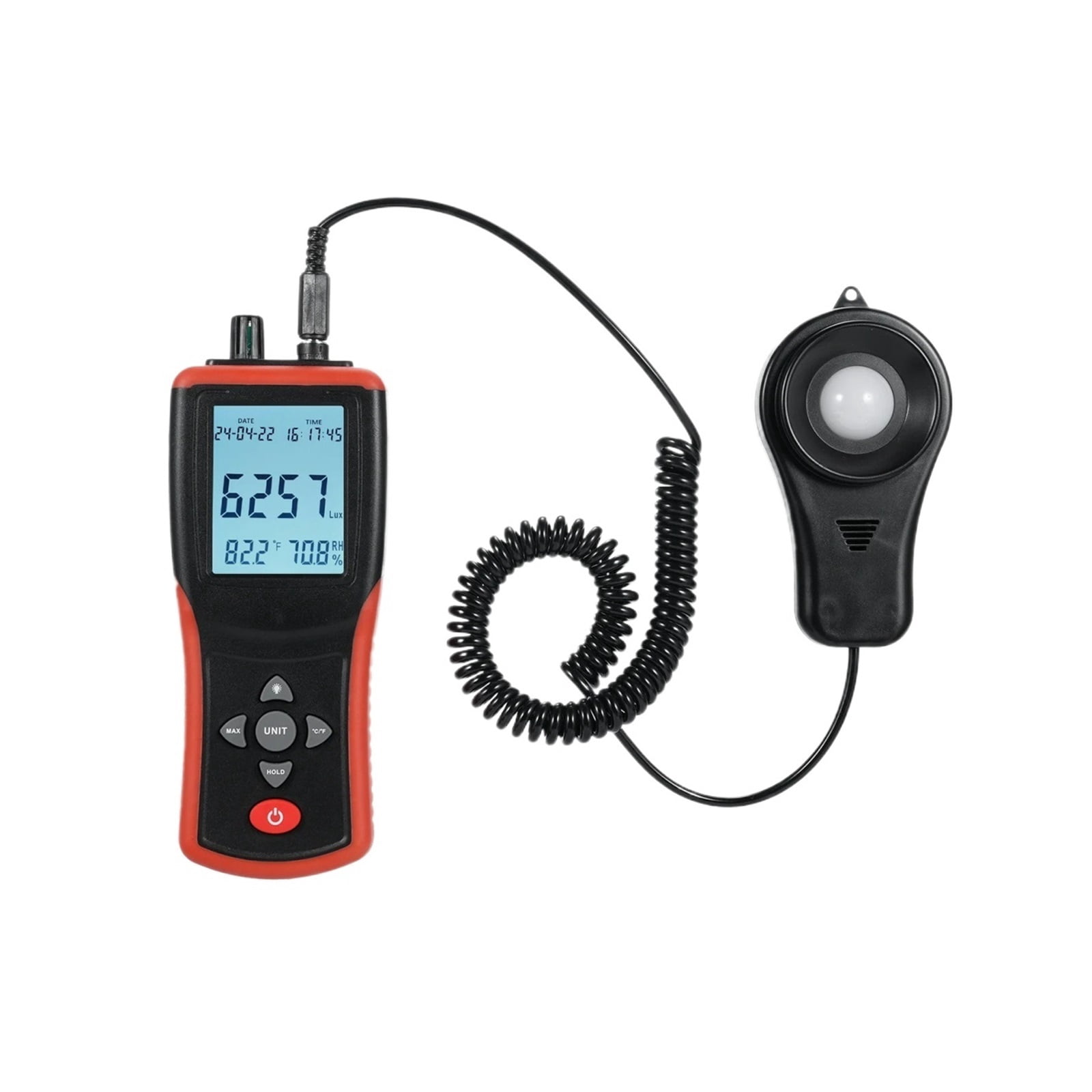 Illuminometer Digital Lux Meter 400,000 Lux Digital LCD Pocket Light Meter Lux/FC ...