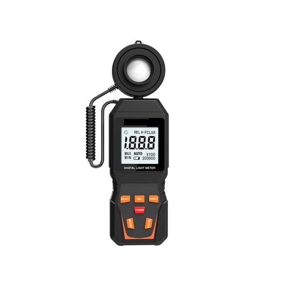 Digital Lux Meter Max 200,000Lux Lux Meter Brightness Lux Fc Test Lux Meter Photometer Car LCD Lux Meter ,Easy to Use