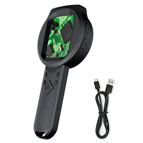 Digital Magnifier 2.8in IPS Screen Portable 2MP 1000X Magnifying Glass with Light 4 Zoom Buttons Microscope
