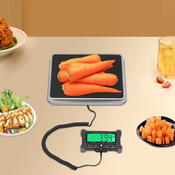 Digital Mail Parcel Scale with LCD Backlight, USB & Battery Powered, 200kg Capacity, Unit Conversion, Counting & Weigh Lock Functions