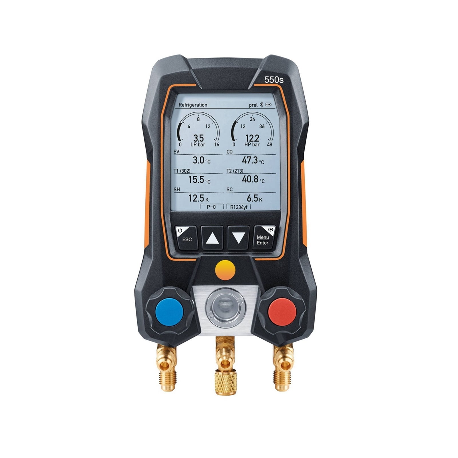 Digital Manifold Pressure Gauge Refrigerant Set Measuring Device Wireless Bluetooth Car Air Conditioning Manometer