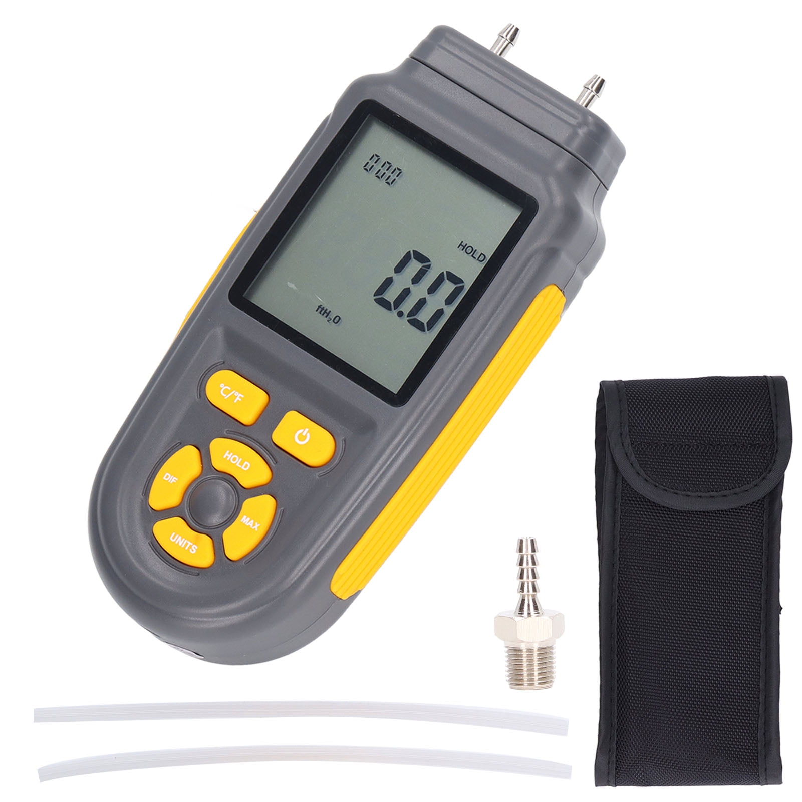 Digital Manometer Gas Pressure Tester, Air Pressure Gauge Differential