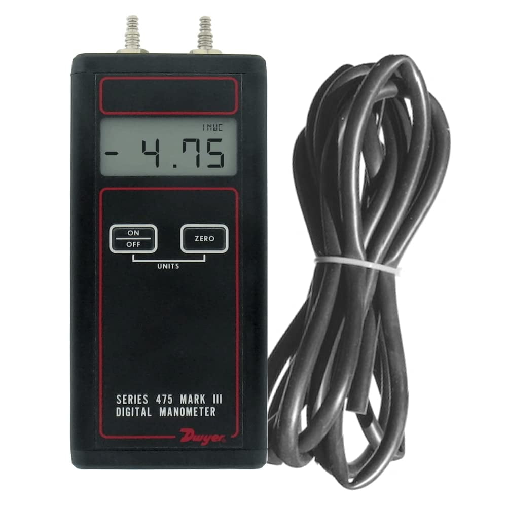 Digital Manometer + Tubing. Fast, Accurate Positive, Negative ...