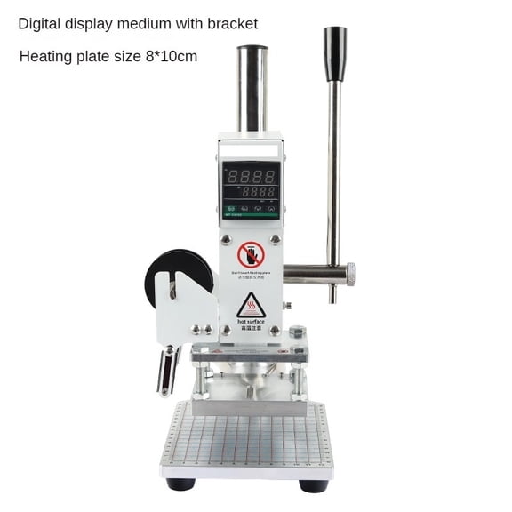 Digital Manual Hot Foil Stamping Machine Wood Leather Paper Marking Press Embossing Bronzing Machine ,Easy to Install