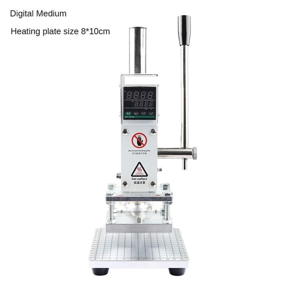 Digital Manual Hot Foil Stamping Machine Wood Leather Paper Marking Press Embossing Bronzing Machine ,Easy to Install