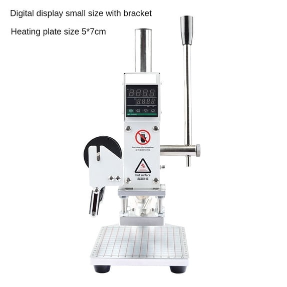 Digital Manual Hot Foil Stamping Machine Wood Leather Paper Marking Press Embossing Bronzing Machine ,Fast-Drying Ink with Crisp Output