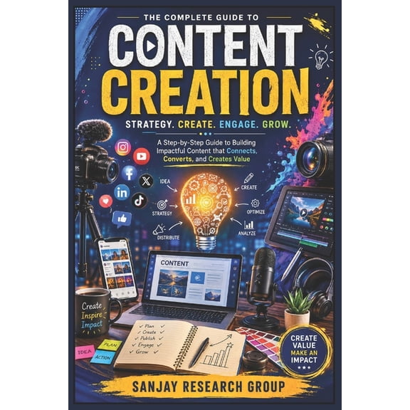 Digital Marketing Books by Sanjay Mandav Content Creation: A Step by Step Guide to Building Impactful Content that Connects, Converts and Create Value, Book 3, (Paperback)
