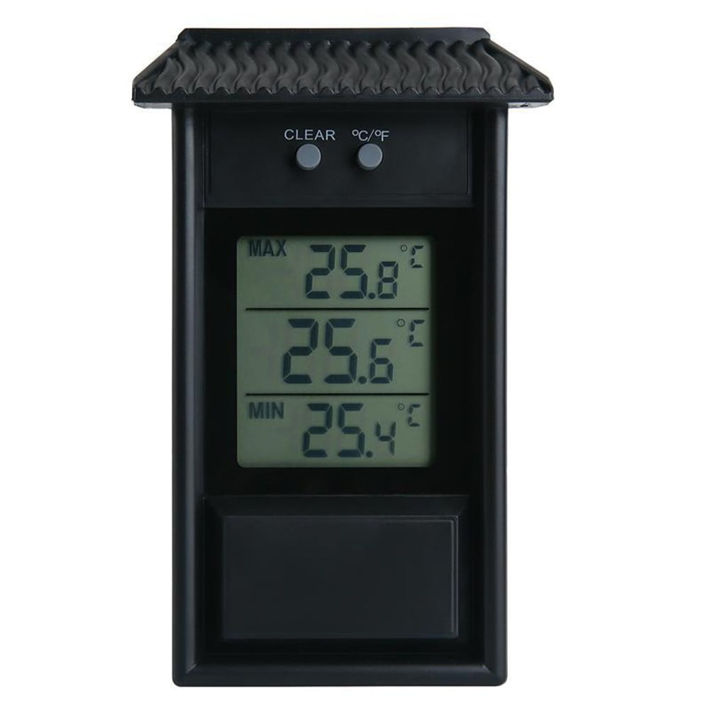 Digital Max Min Greenhouse Thermometer Indoor & Outdoor Garden ...