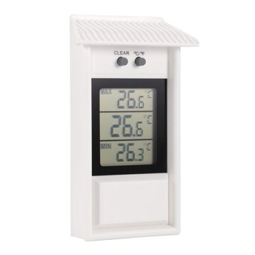 Greenhouse Max-Min Press Thermometer – Indoor Temperature Monitor, -40°C To 50°C, Analog