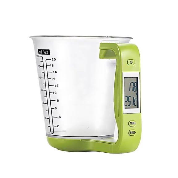 Digital Measuring Cup With Scale 1000g/0.1oz, Multifunction Kitchen Weighing Cup With LED Display, Food Grade PC ABS Baking Tool For Flour Sugar Liquid Ingredients