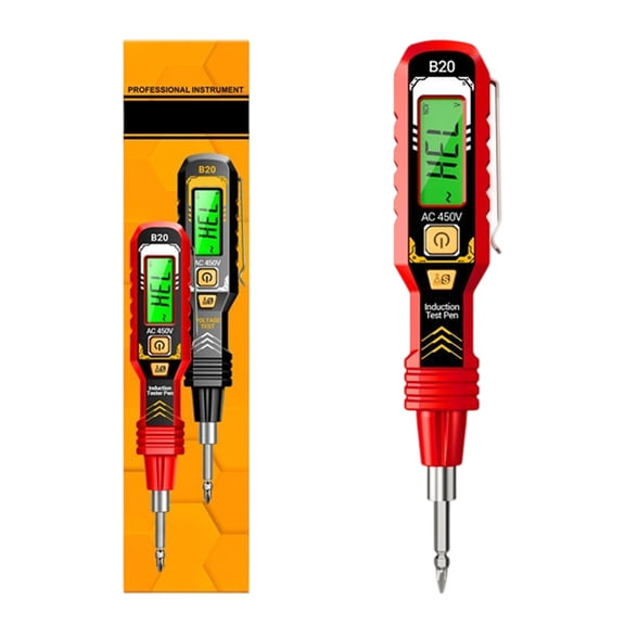 Digital Measuring Pen Voltages Live Wire Detectors NCV Voltages Probes Tester Pen with Alarm Auto Off Backlit Screen