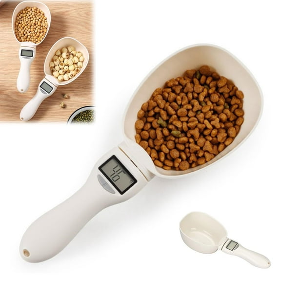 Digital Measuring Spoon with LCD Display, Electronic Kitchen Scale Spoon for Solids & Liquids, High Precision 0.1g–800g, Adjustable Units for Cooking & Pet Food