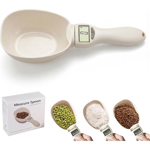 Digital Measuring Spoon Scale, 1800g High-Precision Food Scale with LCD Display, Accurate Measurements for Cooking, Baking, Coffee, and Pet Portions