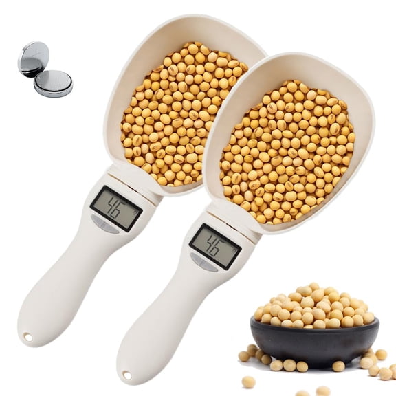 Digital Measuring Spoon Scale, Accurate Electronic with Conversion, Household Digital Measure Cup Scale with LED Display, Kitchen Food for Weighing Baking Cooking