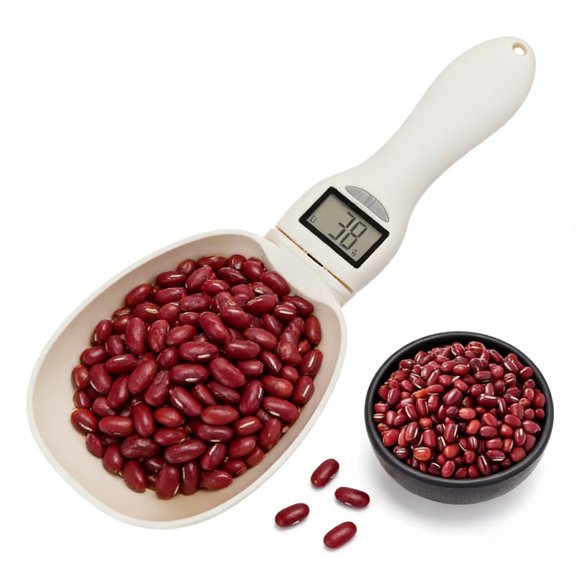 Digital Measuring Spoon Scale, Electronic Measuring Spoon Accurate Electronic Measure Cup with Conversion, Household Digital Measure Cup Scale with LED Display for Weighing