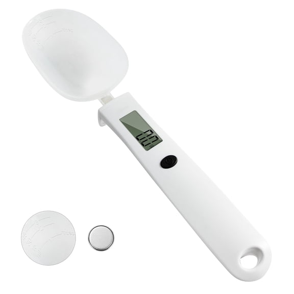 Digital Measuring Spoon Scale,High Precision Electronic Food Scale for Kitchen Gadgets and Daily Meals,300G/0.1G Gram Scale for, Home Cooks Bakers Chefs,Pet Dog Cat Ower,with Battery