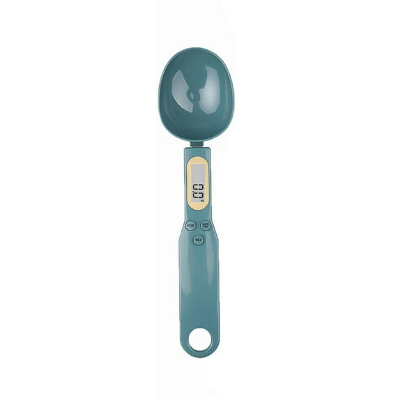 Digital Measuring Spoon Scale with LCD Display, 500g/0.1g Precision Kitchen Food Scale for Baking, Cooking, Diet, Pet Feeding, Portable and Easy to Use, Battery Operated, White