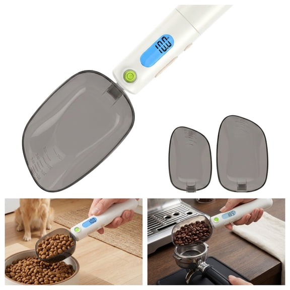 "Digital Measuring Spoon Scale Rechargeable 0.1g High Precision Gram Measuring Spoon with Level Bubble, g/oz/ml Multi-Unit for Baking Coffee Pet Food "