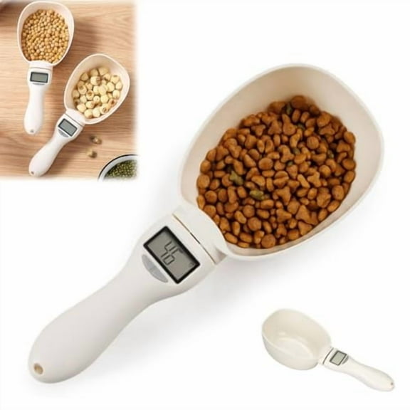 Digital Measuring Spoon with Unit Conversion,Adjustable Kitchen & Pet Food Scale, 800g Capacity & 0.1g Precision, LCD Display – High-Accuracy Electronic Spoon for Kitchen and Dog Cat Food (1 Pcs)