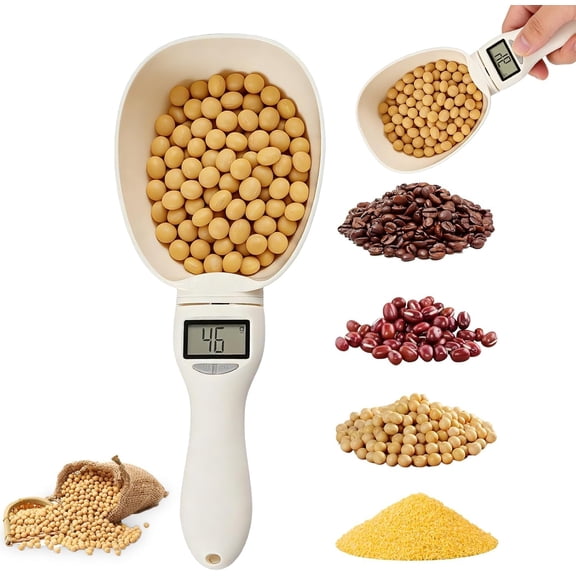 Digital Measuring Spoon with LED Display, High Precision, 800g/1g, Detachable Electronic Scale for Baking, Coffee, Spices, Pet Food, g/oz/ml/Cup