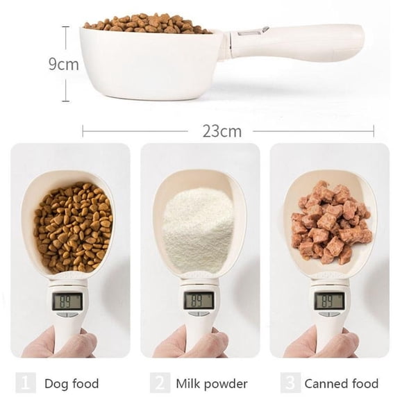 Digital Measuring Spoons, Electronic Measuring Spoon with Conversion, Adjustable Digital Kitchen Spoon Scale, 800g / 0.1g High Precision with Lcd Screen for Kitchen and Dog Cat Food