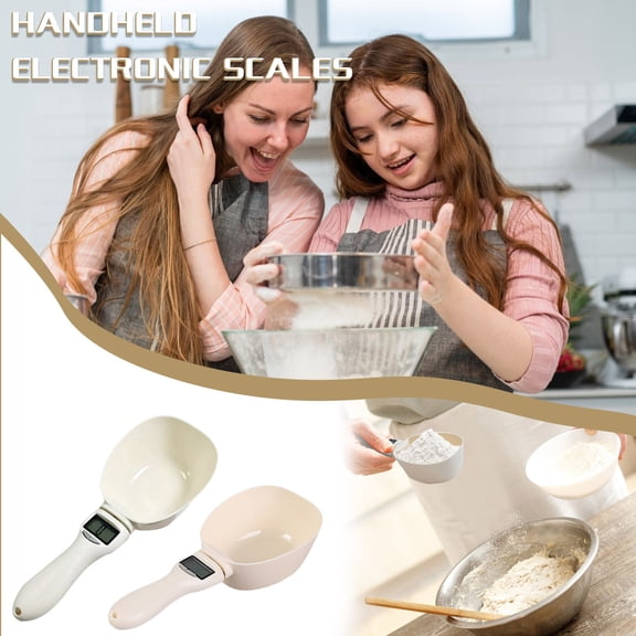 Digital Measuring Spoons Scale LCD Display 0.1g Precision Food Scale 800g Capacity 5 Units g ml cup fl oz for Cooking Baking