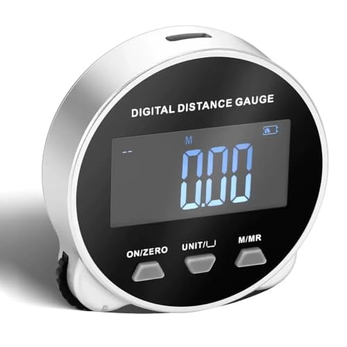 Digital Measuring Wheel USB Rechargeable 652.8ft/199m High Precision Measurement with LCD Display Portable Smart Distance Measurer for Flat Curved Diameter Irregular Surfaces$$
