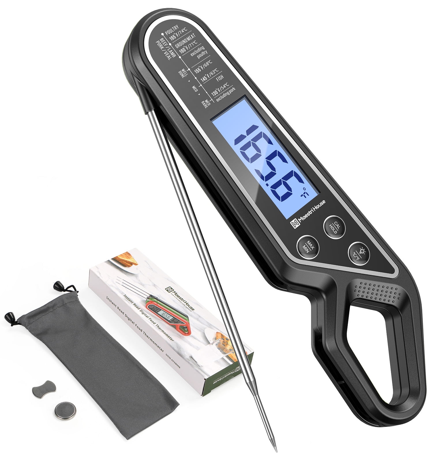 Cdn Large Instant Read Meat And Poultry Roasting Thermometer : Target