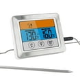 thumbnail image 1 of Digital Meat Thermometer Food Thermometer Oven Safe Timer with 3.2" Large Color Touch Screen for Grilling Roasting Turkeys, BBQ, Oven Cooking, 1 of 9