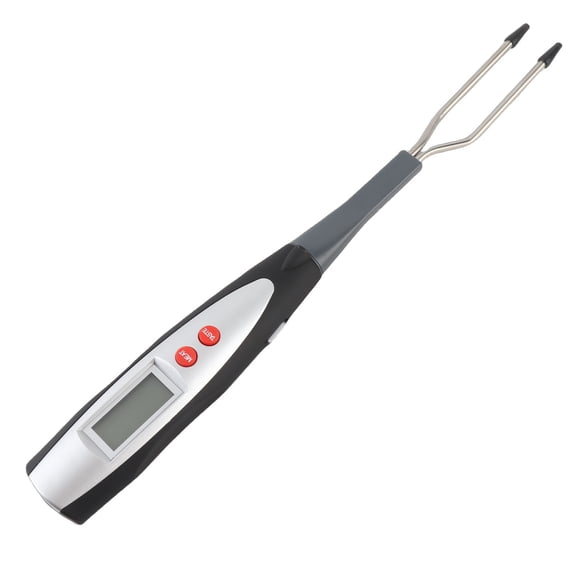 Digital Meat Thermometer Fork, 0-150C / 32-302F LCD Instant Read BBQ Grilling Tool for Steak, Chicken, and Pork