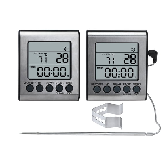 Digital Meat Thermometer, Instant Read Food Thermometer, Cooking Thermometer for Home and Kitchen, Smoker Single Probe