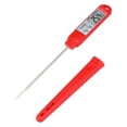 thumbnail image 1 of REGALWOVEN Digital Meat Thermometer, Instant Read Food Thermometer with Protective Case, Cooking Thermometer for Home and Kitchen Red 9.6x1x0.7 inch, 1 of 6
