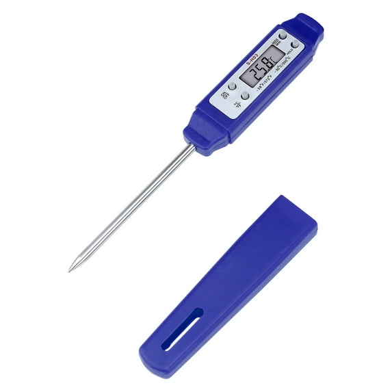 Digital Meat Thermometer, Instant Read Food Thermometer with Protective Case, Cooking Thermometer for Turkey, and Beef Blue