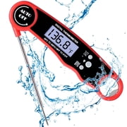 Digital Meat Thermometer, Instant Read, Waterproof with Backlight, Magnetic Back and Built-In Bottle Opener for Cooking and Grilling