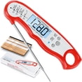 thumbnail image 1 of Digital Meat Thermometer, Waterproof Instant Read Food Thermometer for Cooking and Grilling, Kitchen Gadgets, Accessories with Backlight & Calibration for Candy, BBQ Grill, Liquids, Beef, Turkey…, 1 of 7