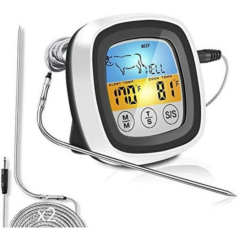 Thermometer, Digital Meat Thermometer, Waterproof Meat Thermometer, Digital  Instant Read Food Thermometer With Long Probe, Cooking Thermometer For Oven  Grilling Smokers Bbq Rotisserie Camping, Bbq Accessaries, Kitchen  Accessaries - Temu