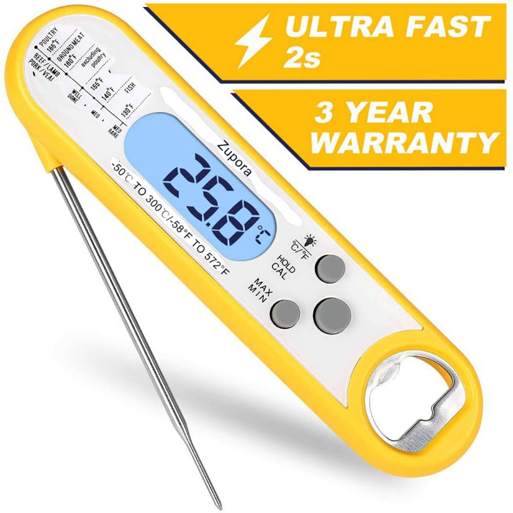 Digital Meat Thermometer with Probe Waterproof, Kitchen Instant Read