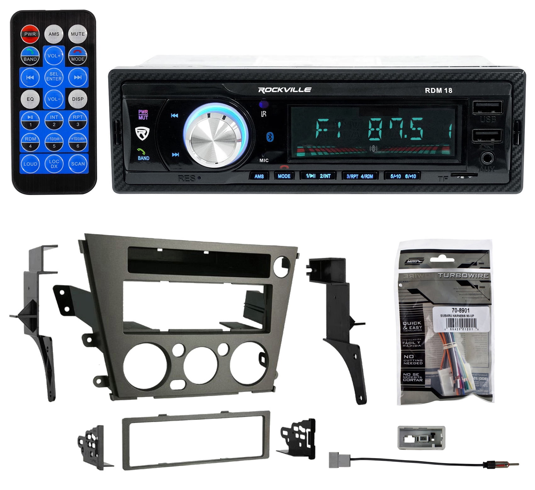 Rockville Digital Media Bluetooth AM/FM/MP3 USB/SD Receiver for 05-09 ...